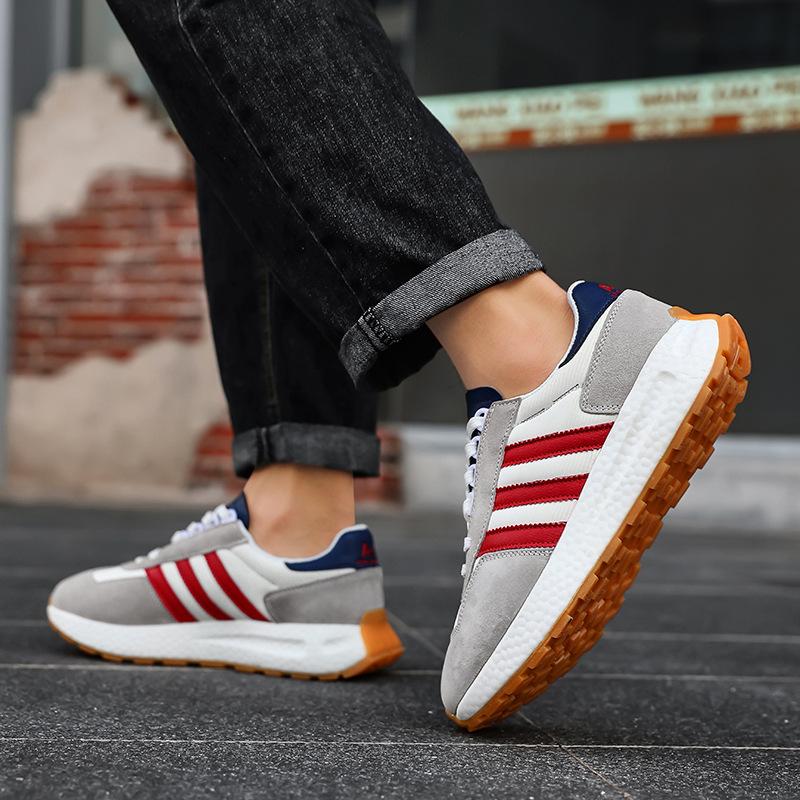 Scarpe da Ginnastica Forrest Gump Nuove Primavera e Autunno Popcorn Suola Morbida Leggera Scarpe da Corsa Scarpe Casual Superficie in Pelle