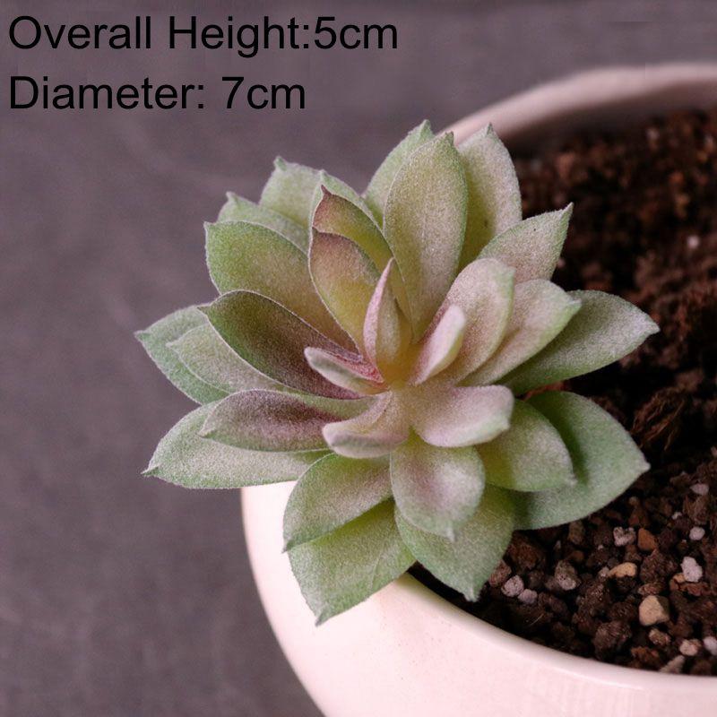 Konstgjorda Suckulenter Växter Vit Rosa Grön Plast Falska Växter Landskap Bonsai plantas artificiales Hem Trädgård Dekoration