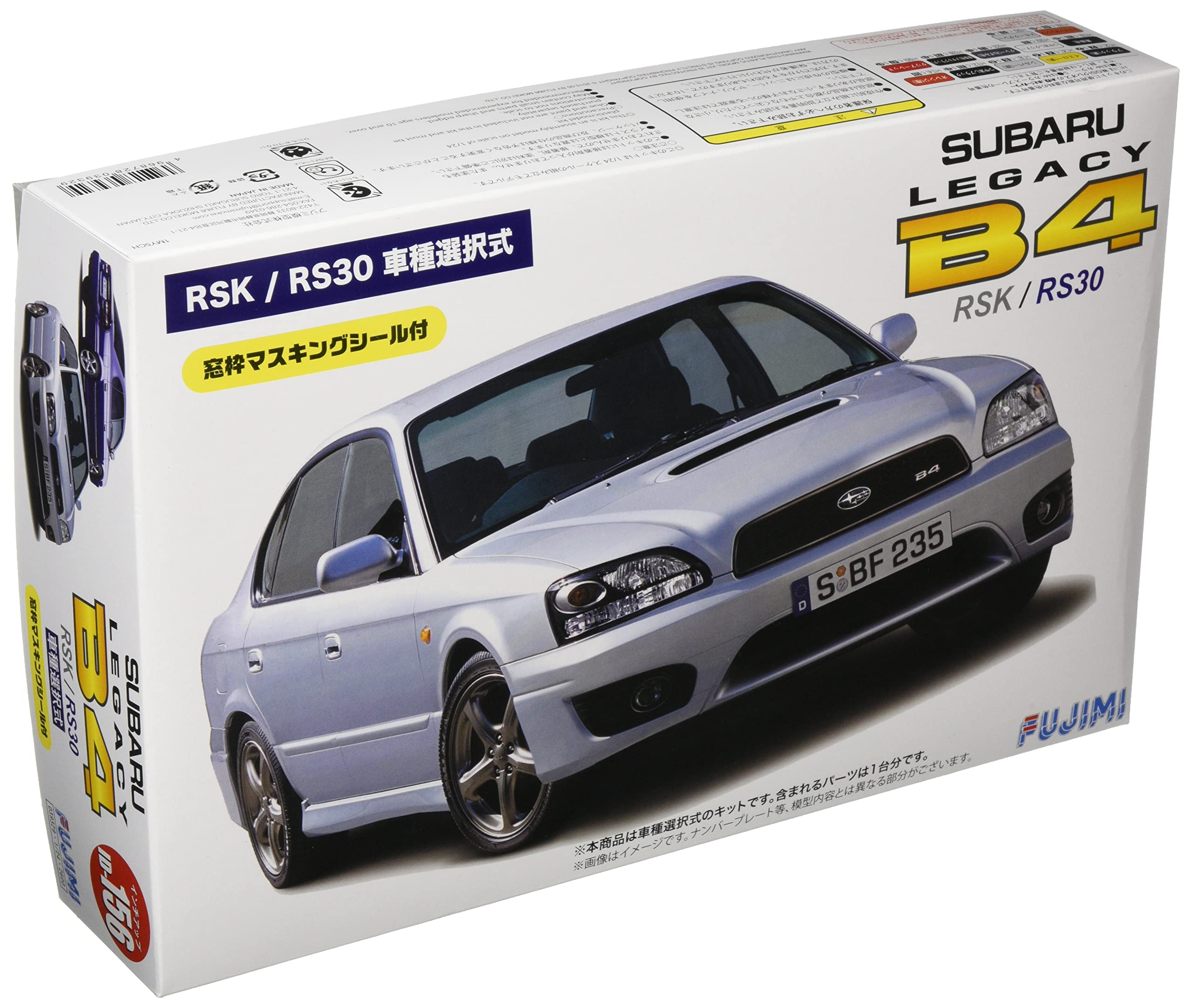

Fujimi Model Series 156 Subaru Legacy B4 RSK RS30 Plastic Model with Window Frame Masking Stickers (FUJIMI) 1/24 Inch-Up No. /