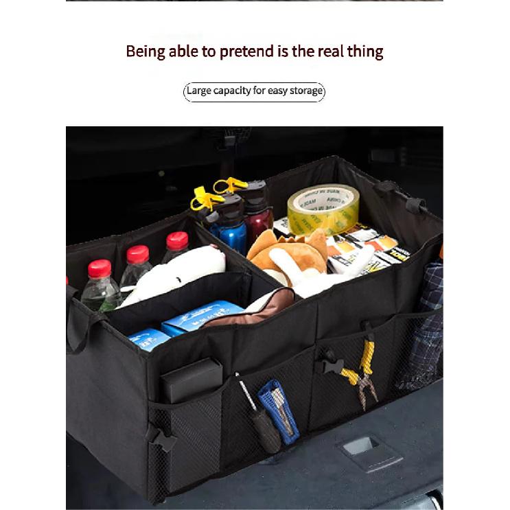 Environmentally Friendly Foldable Large Capacity Car Trunk Storage Box Wear-resistant And Waterproof Suitable For Car SUV Trunk