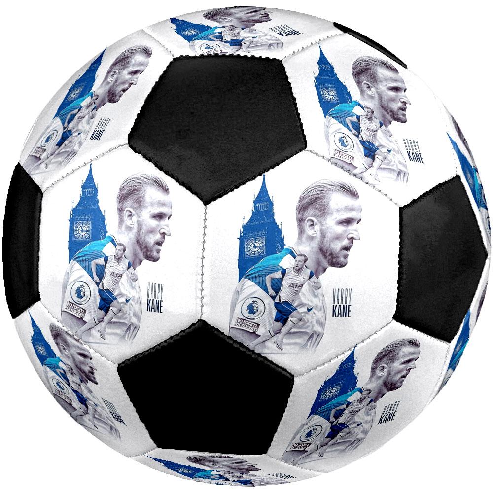Harry Kane Printed Size 5 Soccer Ball, Machine-Stitched PVC, Durable & High Bounce, All Ages Fit, Fan Merchandise, Matches & Outdoor Use.