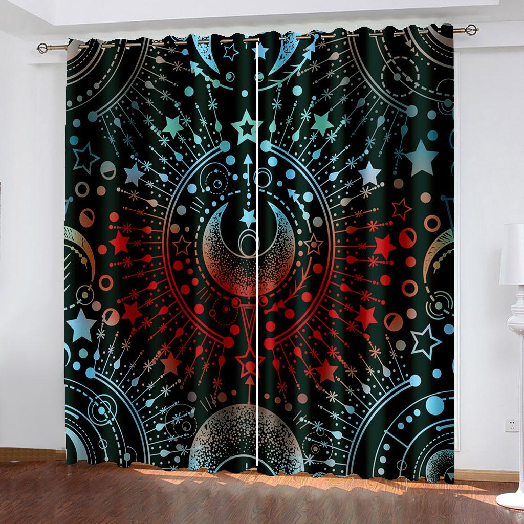 Room Darkening Window Curtain Thermal Blackout Curtain for Bedroom Living Room Darkening Drapes  Cortinas Para La Sala