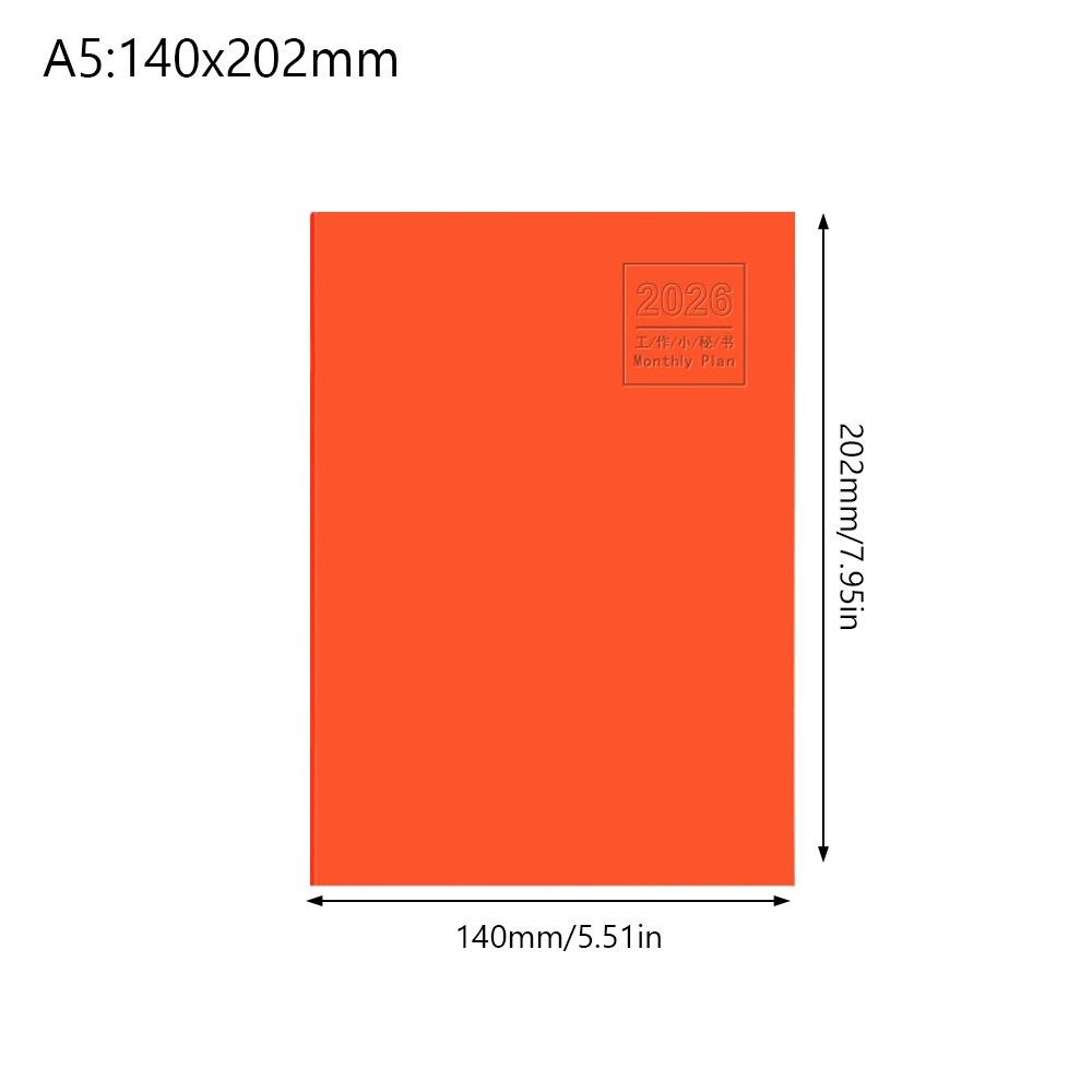 A4 A5 2026 Schedules Notebook 24 Sheets Learning Plan Planner Notebook Work Efficiency Life Check-in 2026 Calendar Planner