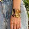 Ingemark 6 Styles Tendance Punk Asymétrique Lisse Bracelets à Ressort Mode Féminine Déclaration Large Manchette Bracelet Steampunk Bijoux Hommes