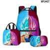 3D Animation Wukong Dragon Ball Super Student School Bag Backpack Lunch Bag Pencil Bag Three-Piece Set
