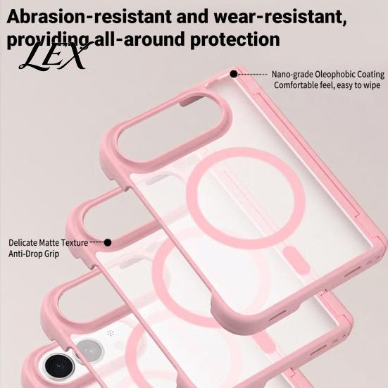 Magnetic Phone Case for iPhone-Duo, Shockproof Folding Cellphone Scratch Resistant Protective Cover, Professional Mobile Shell, Accessories Protection