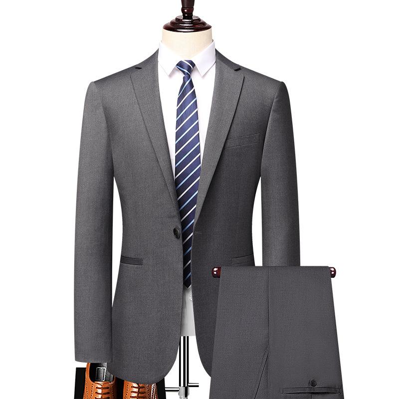 Neuer Anzug Anzug Ein-Knopf Professionelles Kleid Business Casual Anzug Zweiteiliges Hochzeitsbankettkleid