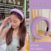 Candy Color Sponge Hairband Women Korean Celebrity Headband Wide-Brimmed Heightened Washing Face Girls Hair Accessories