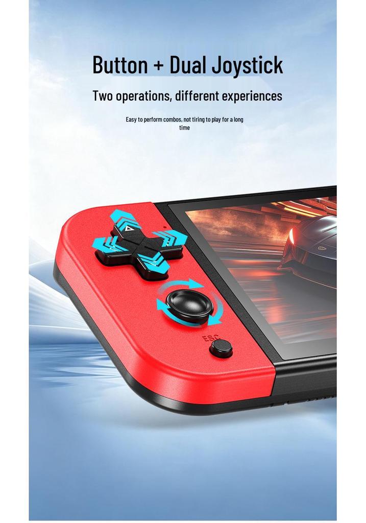 X50 5.5-inch Retro Arcade Handheld Game Console with Two-Player Mode