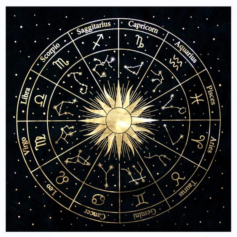 Pendulum Dowsing Divination Table Cloth Astrology Board Game Card Oracles Pad