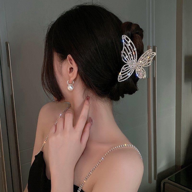 Alloy Womens Back-of-Head Grabber Large High-End Hair Claw Clip Summer 2026 Shark Clip Headpiece Japan and Korean Style