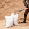 Empty Sandbags, 100 Packs 40 x 66 cm, Heavy Duty Sand Bags Sacks with Ties, 22.6kg Capacity Woven Polypropylene Sandbags, Tear-Resistant &