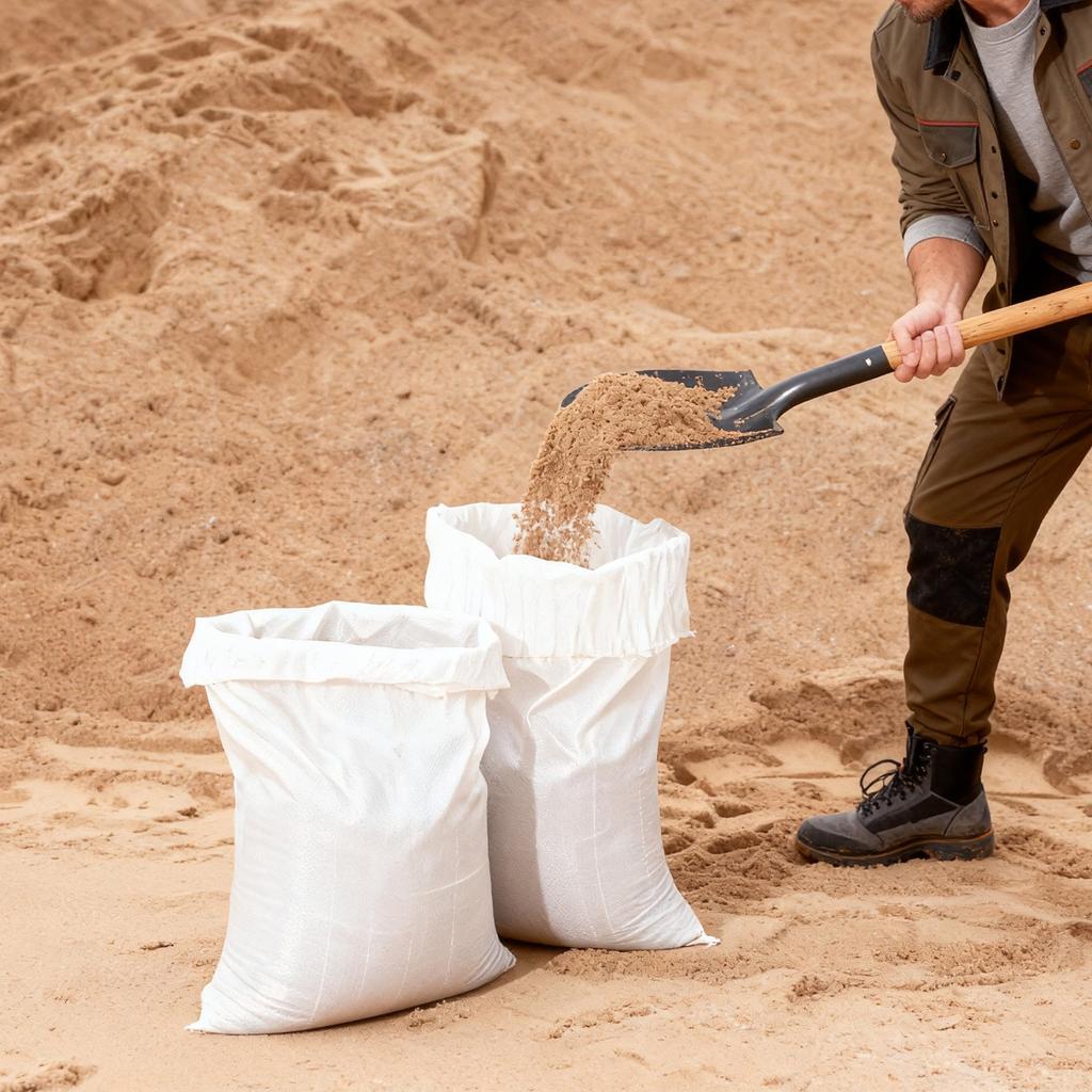 Empty Sandbags, 100 Packs 40 x 66 cm, Heavy Duty Sand Bags Sacks with Ties, 22.6kg Capacity Woven Polypropylene Sandbags, Tear-Resistant &