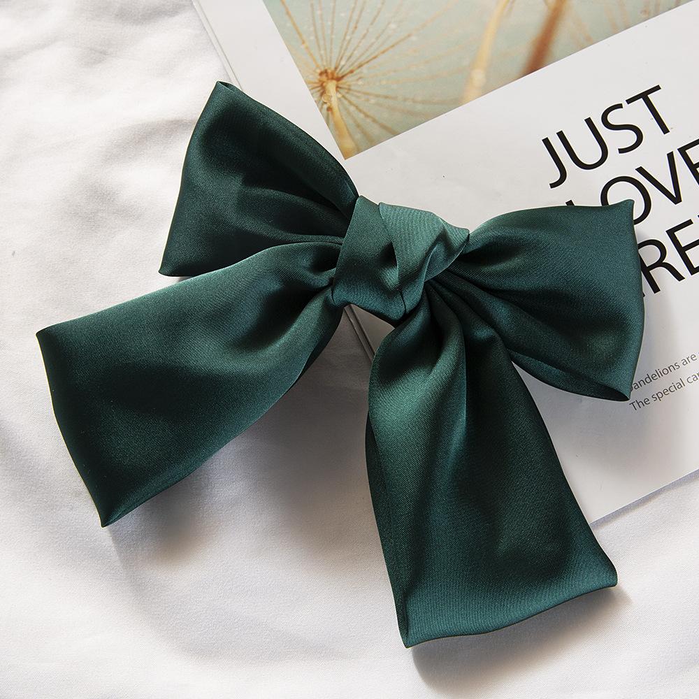 Fashion Ribbon Bow Hair Clips for Women Large Bow Hairpin Girls Satin Trendy Ladies Hairgrips Cute Barrette Hair Accessories