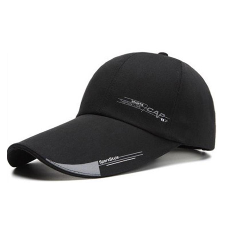 Baseball Cap designed for Men Summer Outdoor Fishing Sun Hats Male Fashion Sports Caps Men Long Visor Brim Shade Adjustable Snapback Hat