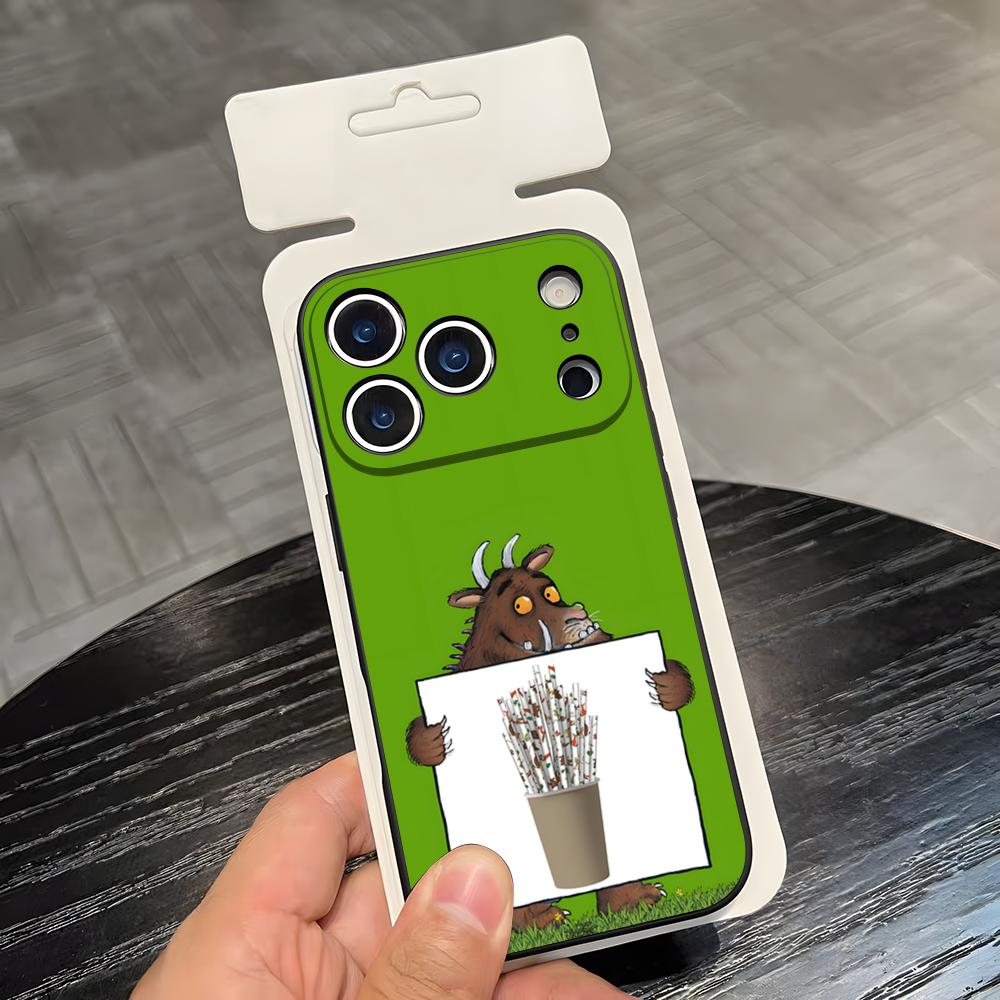 T-The G-Gruffalo Phone Case For IPhone 17 Air 16 E Pro Max 15 14 13 Mini 12 Pro 11 Max Plus Black Soft Shell