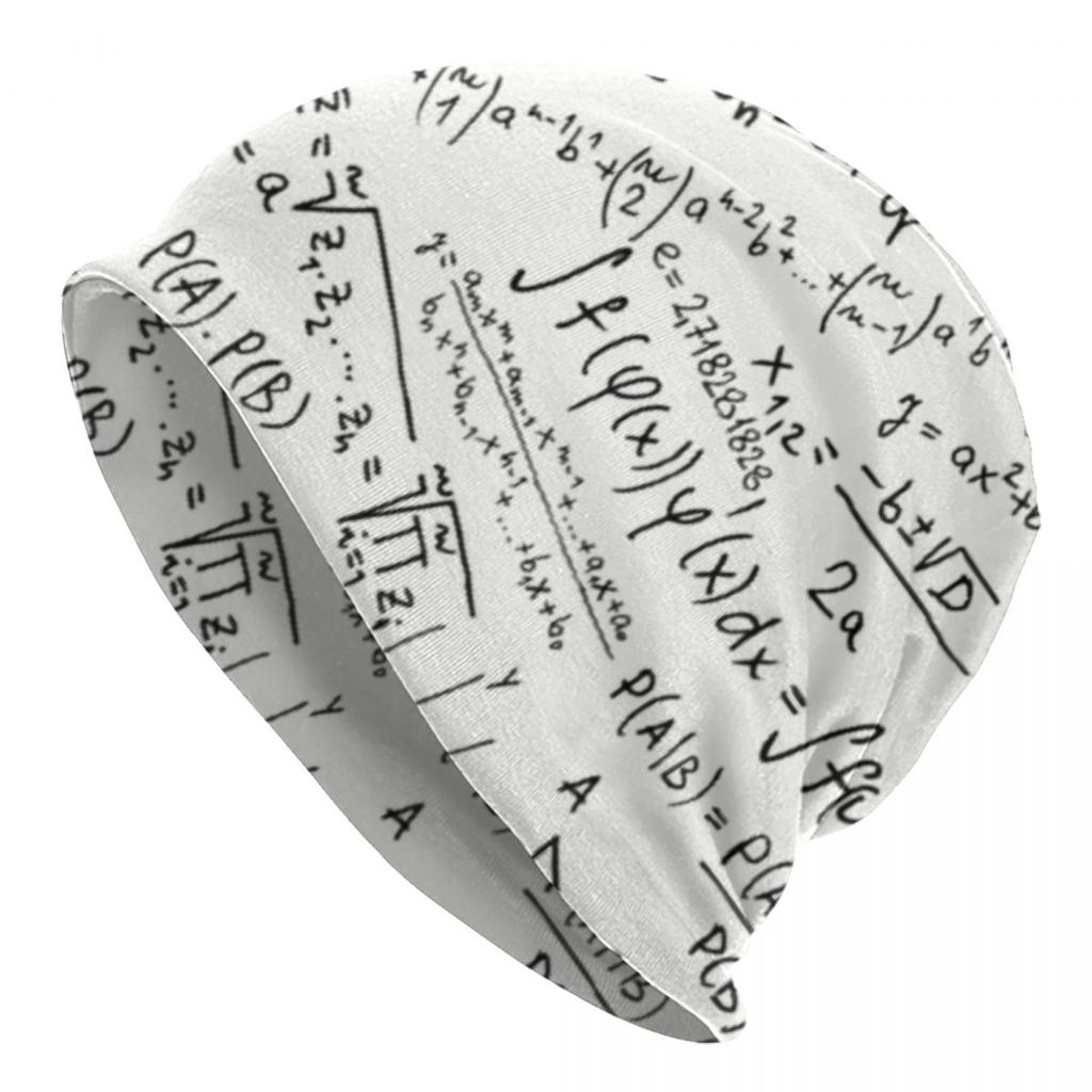 Custom Pure Math Nerd Bonnet Hats Hip Hop Knit Hat For Women Unisex Winter Warm Physics Science Skullies Beanies Caps