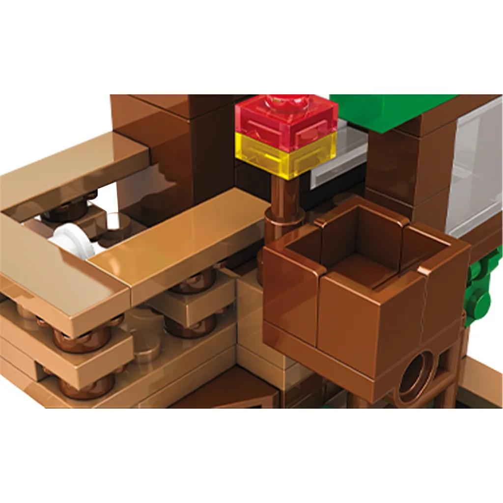 35cm Cartoon Tree House Farm Village Building Block Educational Toy For Kids Gift