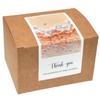 50-Pack Floral Ocean Thank You Stickers for Gift Box Sealing and Packaging Decoration