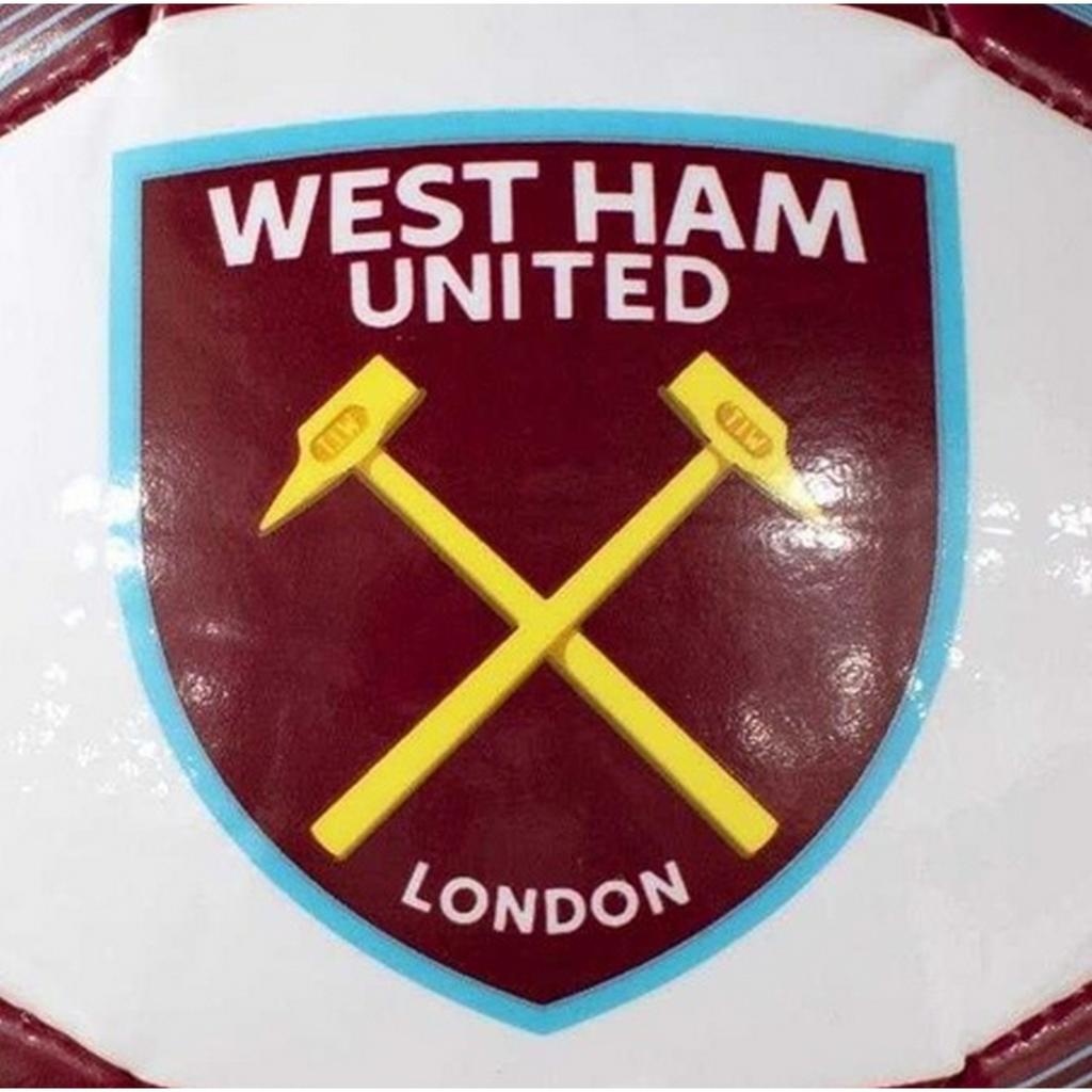 West Ham United FC Crest Polyurethane Training Football
