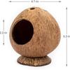 Polished Wooden Hideout Nest for Hamsters, Parrots, and Birds