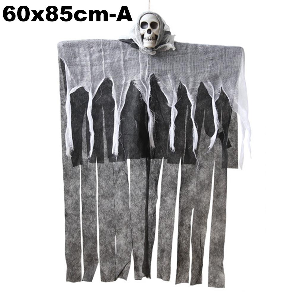 7 Styles Scary Halloween Decor Hanging Female Ghost Electric Voice Activated Pendant Horror Props for Haunted House Party