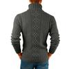Men's  Fashion  Knitting  Pullover  Long Sleeves  Loose  Flip Collar  Sweater
