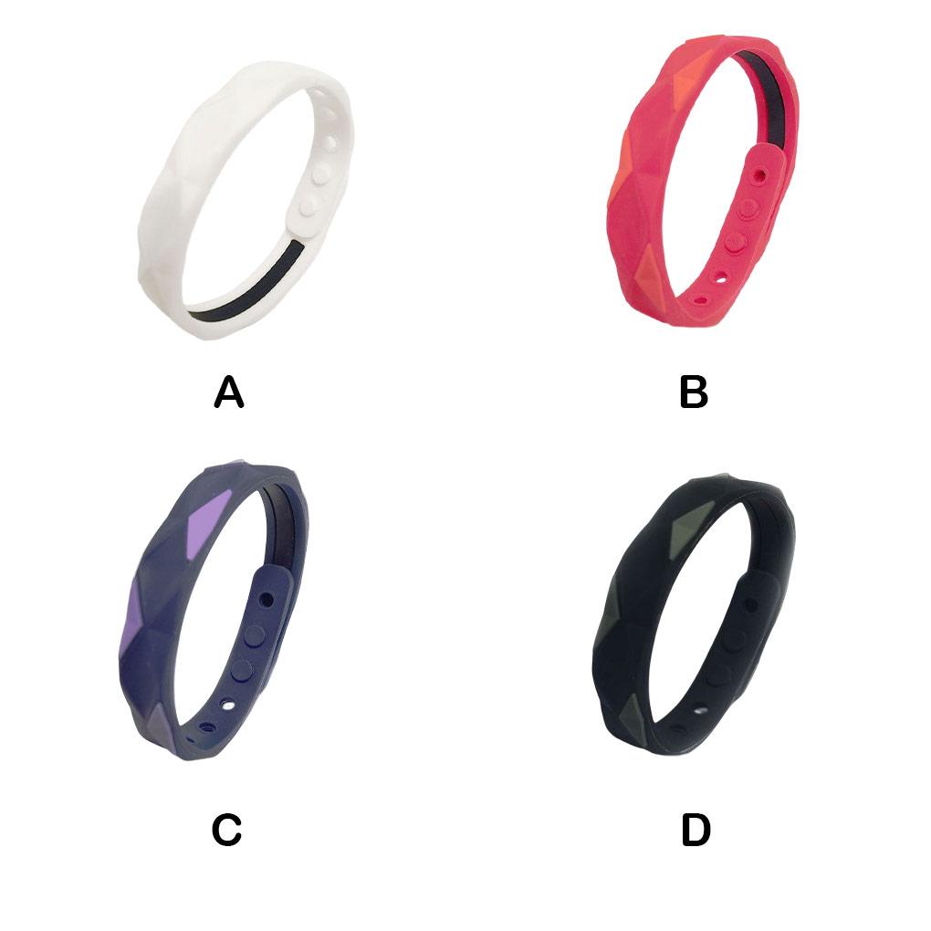 Frauen Männer Silikonarmband Verstellbar Antistatisch Negativ-Ionen Armband Sport Handgelenkband Unisex Dekoration