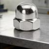 Closed End M 8 Acorn Nut Set In Stainless Steel, Hexagonal Cap Fastener Nut, 20Piece Pack for Hardware Repair Work