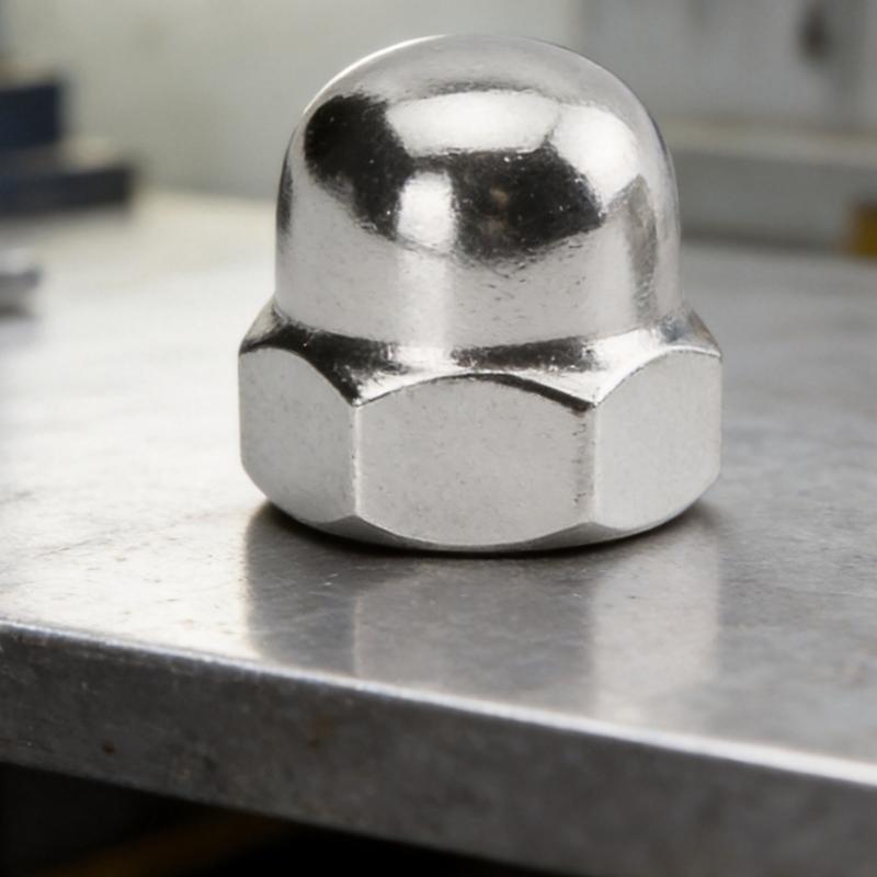 Closed End M 8 Acorn Nut Set In Stainless Steel, Hexagonal Cap Fastener Nut, 20Piece Pack for Hardware Repair Work