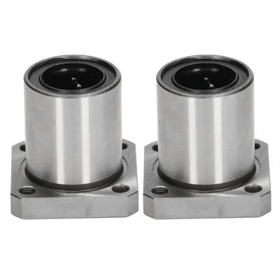 2 vnt. kvadratinis flanšas linijiniai rutuliniai guoliai linijiniam judėjimui 20 mm vidinis skersmuo 32 mm išorinis skersmuo 42 mm ilgis LMK20UU