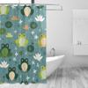 Cute Frogs Shower Curtain Bathroom Decor Waterproof Fabric Shower Curtains with Hooks 60x72 Inch