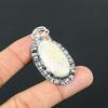 Daughters Day Sale Sterling Silver Oval Fossil Coral Gemstone Bezel New Pendant