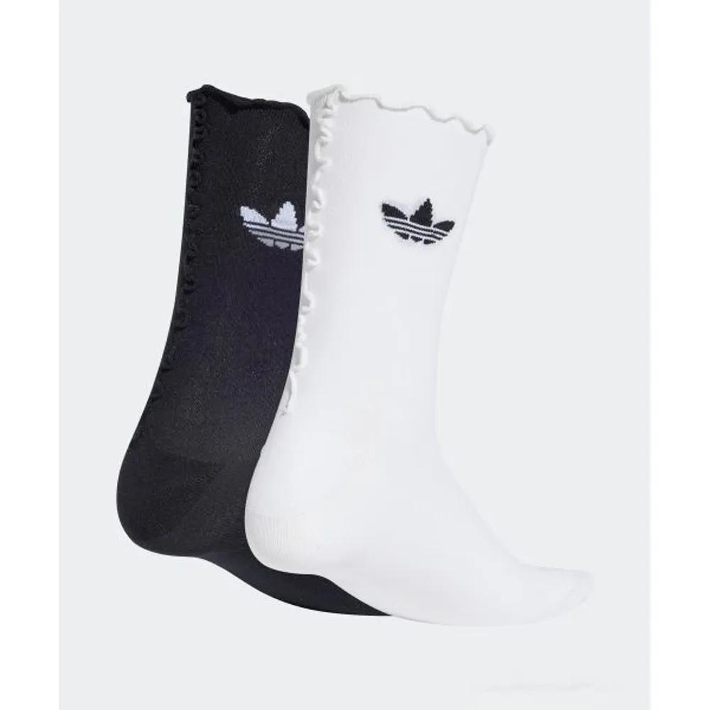 adidas Ruffle Socks 2P - White:Black JD5623 4993323