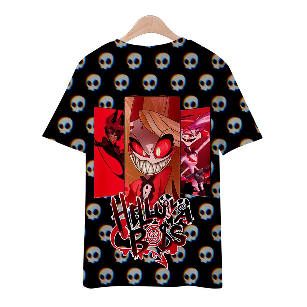 10 Colors Summer Fashion Women/Men's Casual Anime Hazbin Hotel Printed Cosplay Short Sleeve T-shirts
