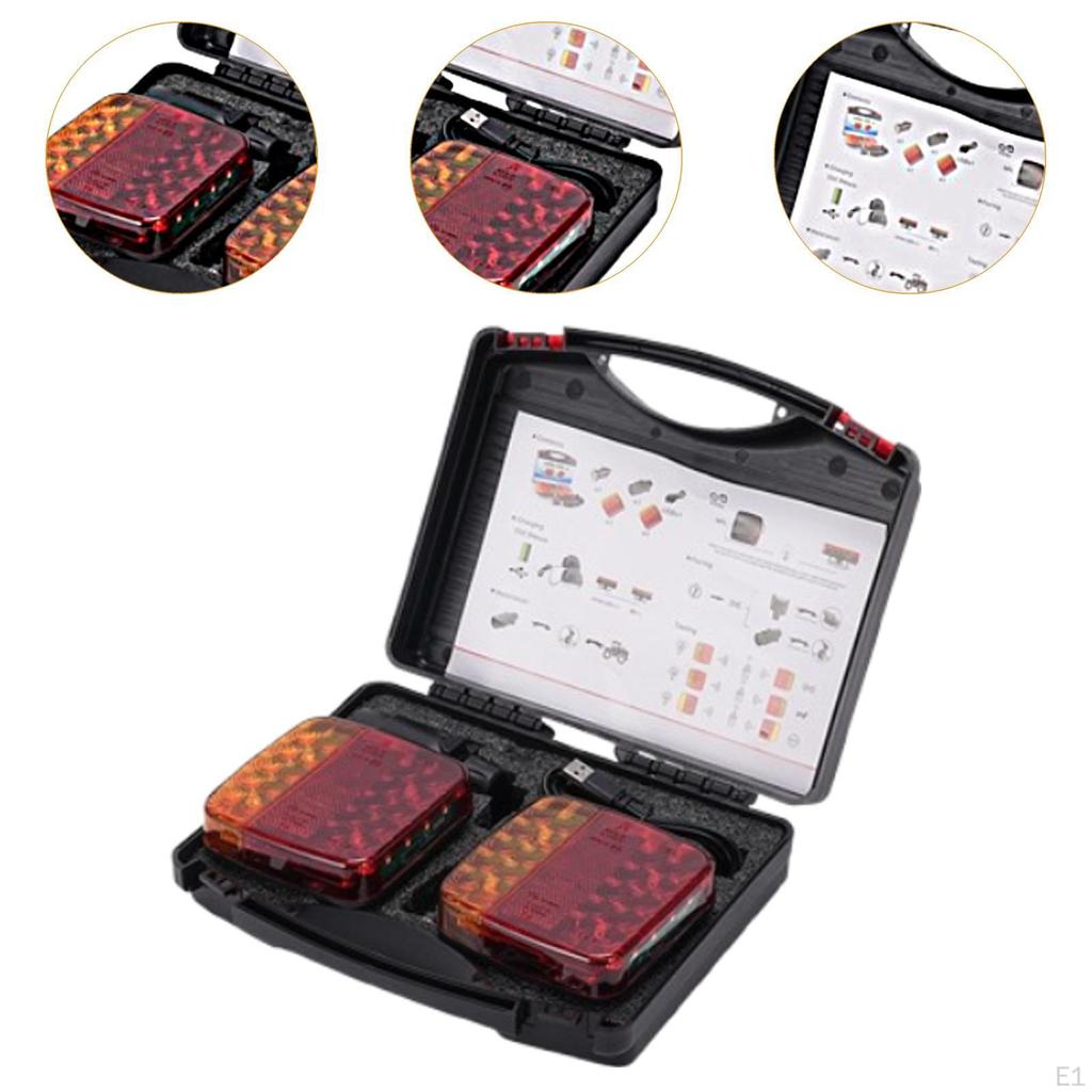 LED Stop Taillights Versatile Car Number Plate Light for Lorry Caravans