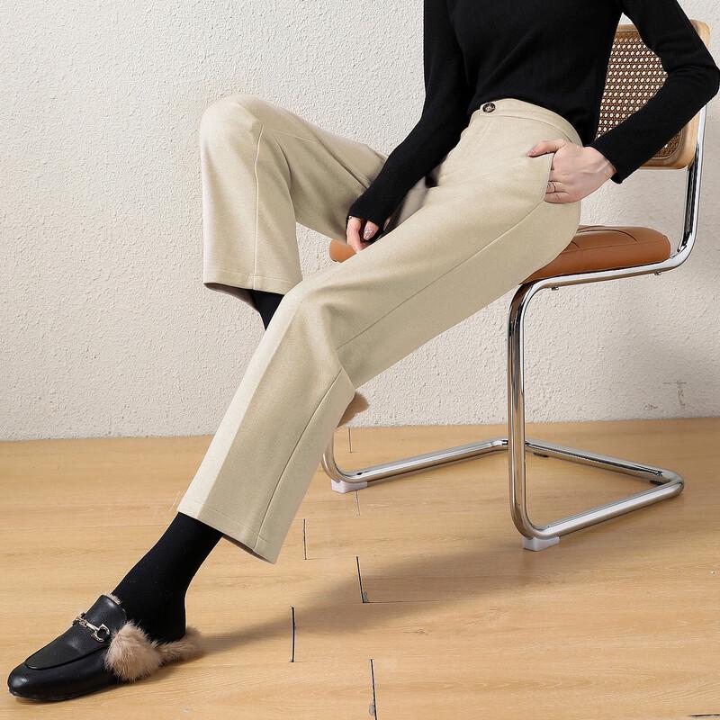 Demana Women s Brushed Flannel Straight-Leg Trousers M