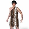 High Quality Unisex Adult Caveman Costume For Halloween With Tiger Print Design