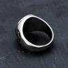 Punk Star Of David Ring Stainless Steel Vintage Silver Hexagram Biker Jewelry For Men Fashion Amulet