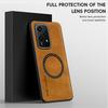 WANLONFENG YBP Series For Honor 200 Lite Magnetic Case with Tempered Glass Film PU+TPU Phone Cover Large Cutout