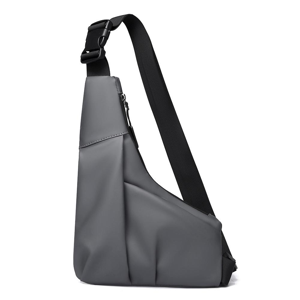 Tide Cool Water-Repellent Men's Crossbody Chest Bag: Fashionable, Large Capacity, Lightweight, and Casual Backpack