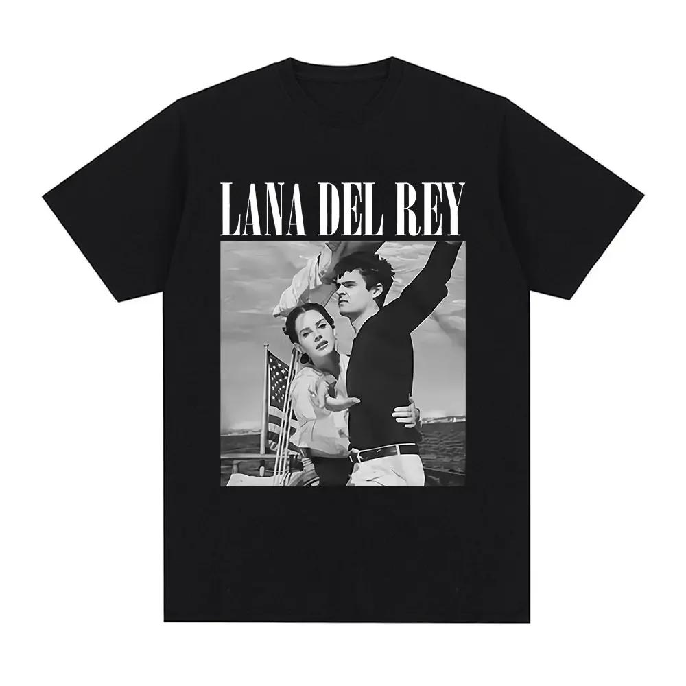 Famous Singer Lana Del Rey Fans TShirts Fashion Ultraviolence Music Album Tees Vintage Hip Hop Streetwear Casual Short Sleeve