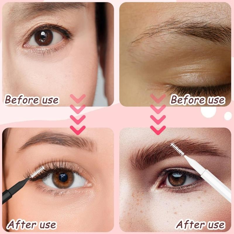30/30/60PCS Eyebrow Brushes With Caps Eyebrow Grooming Tool Eyebrow Spoolie For Brow Lamination And Makeup Detailing