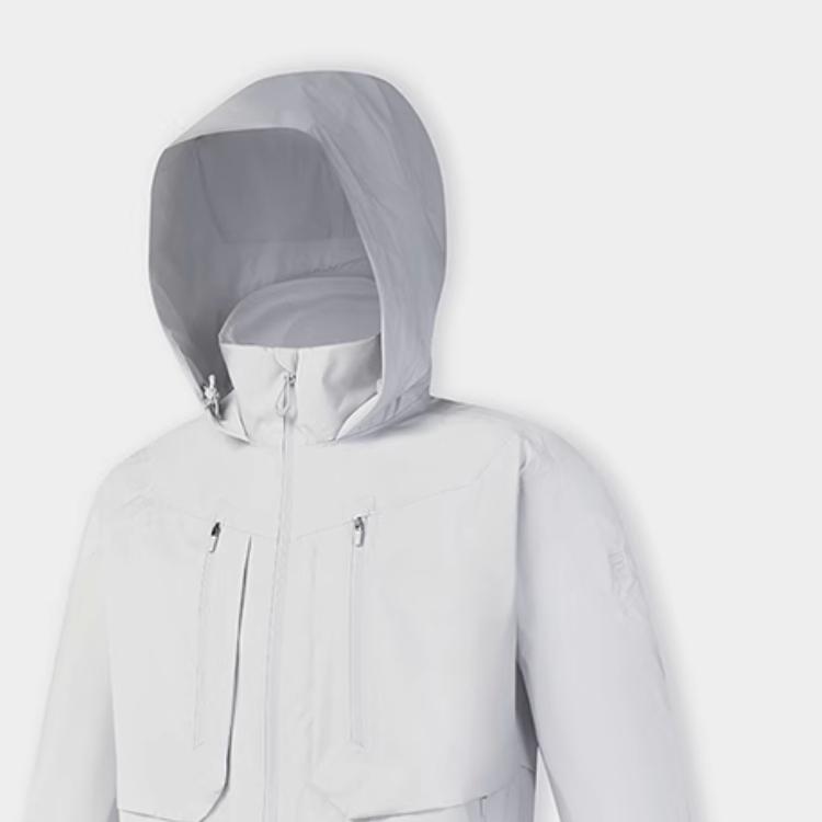 Fila Fitness Business/Freizeit Atmungsaktiv Regendicht Leicht Wasserdicht Windbreaker Jacke Herren Wasserblau Grau A51M511701F-GY