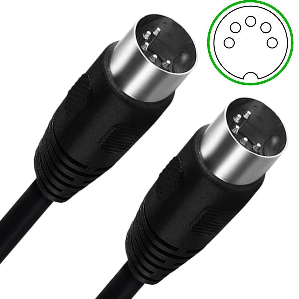 Double Right Angled MIDI Cable 90 Degree MIDI DIN Plug Cable  Microphone
