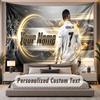 Custom Name Text Tapestry Cristiano Ronaldo Personalized Polyester Wall Tapestry For Bedroom And Room