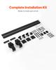 VEVOR Bi-Folding Sliding Barn Door Hardware Track Kit, 52" Top Mount Track Kit, Slide Smoothly & Quietly, Heavy Duty, Easy To Install