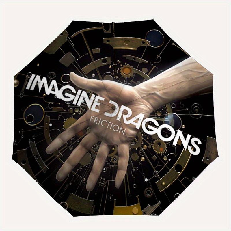 

1pc Imagine Dragons Automatic Opening/closing Umbrella, Windproof, Foldable Sunshade, Perfect Gift for Friends, Durable Handle yy250815130