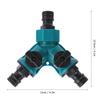 2Pcs Three Way Adapter Y Type Connector Water Pipe Joint with   