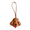 Cute PU Puppy Bag Pendant Cartoon Dog Decorative Hanging Puppy Keyring Versatile Bag Charm Car Decoration